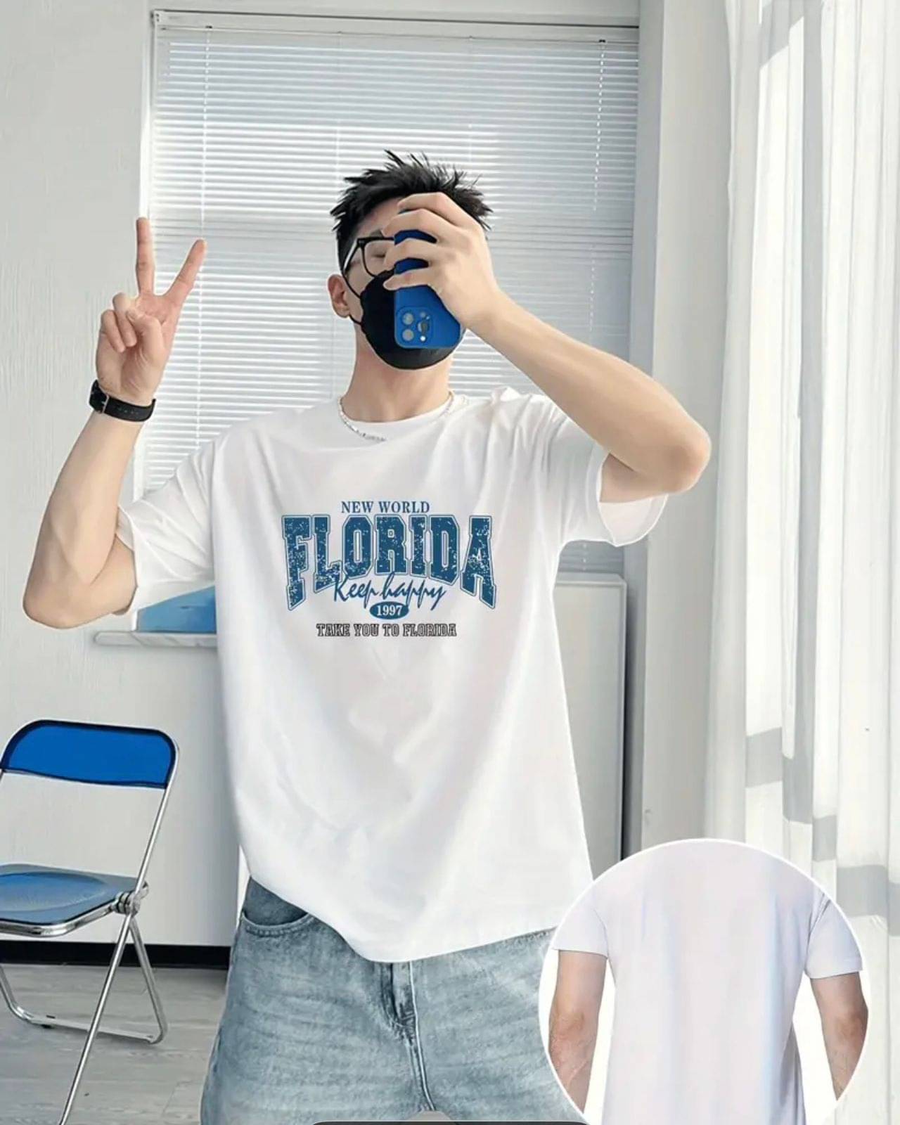 KM Men Cotton Blend Regular Fit Printed T-Shirt ( White ) KM Men Cotton Blend Regular Fit Printed T-Shirt ( White )