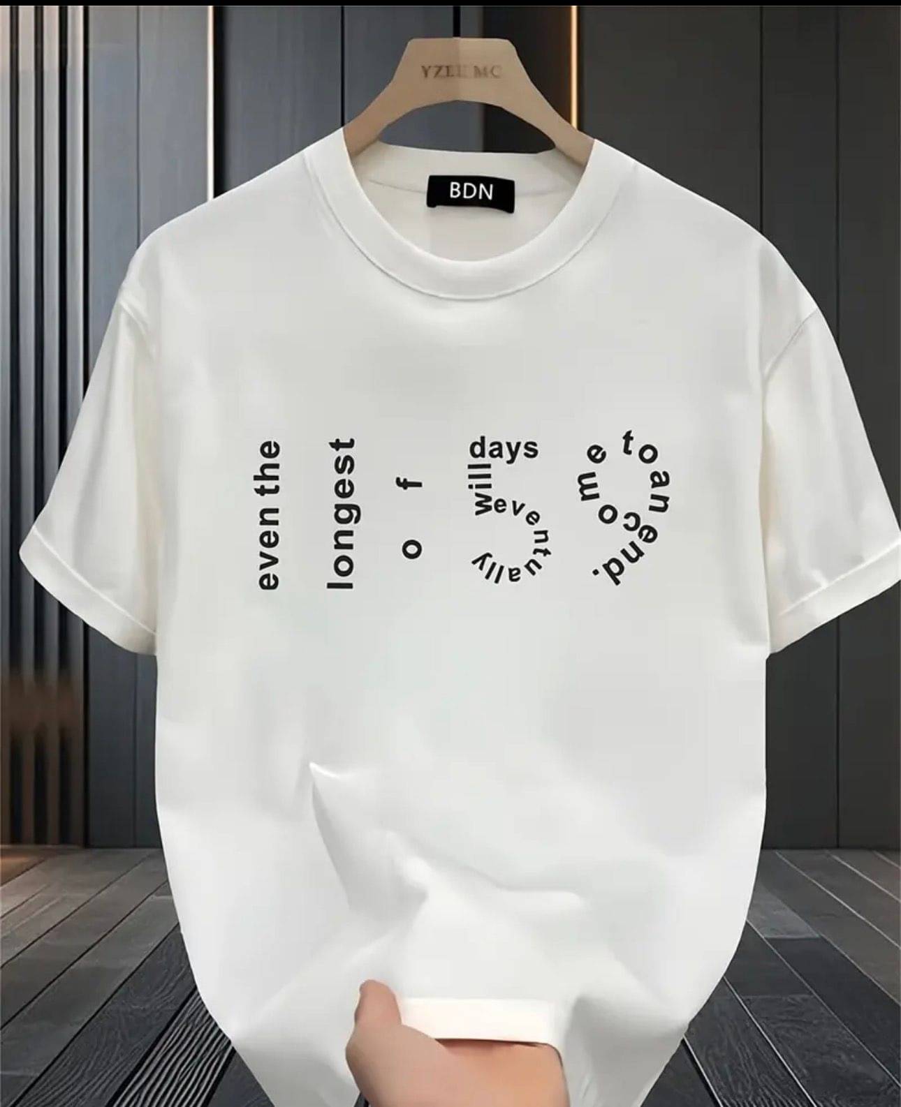 KM Men Cotton Blend Regular Fit Printed T-Shirt ( White )     			KM Men Cotton Blend Regular Fit Printed T-Shirt ( White )