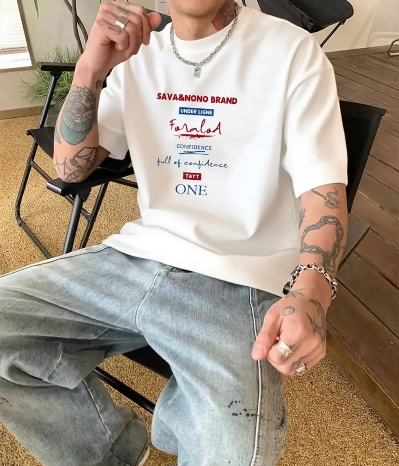 KM Men Cotton Blend Regular Fit Printed T-Shirt ( White )     			KM Men Cotton Blend Regular Fit Printed T-Shirt ( White )