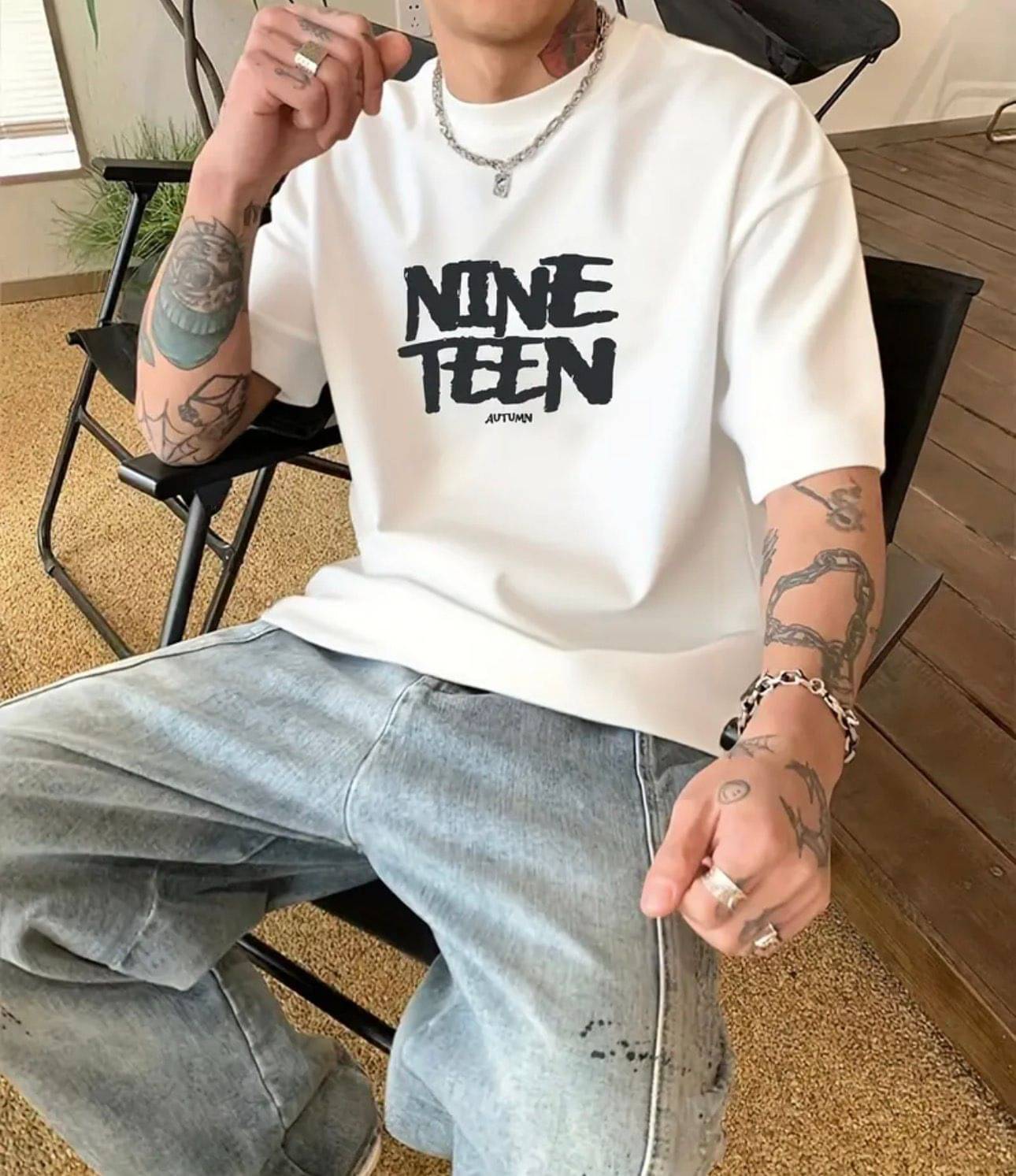 KM Men Cotton Blend Regular Fit Printed T-Shirt ( White ) KM Men Cotton Blend Regular Fit Printed T-Shirt ( White )
