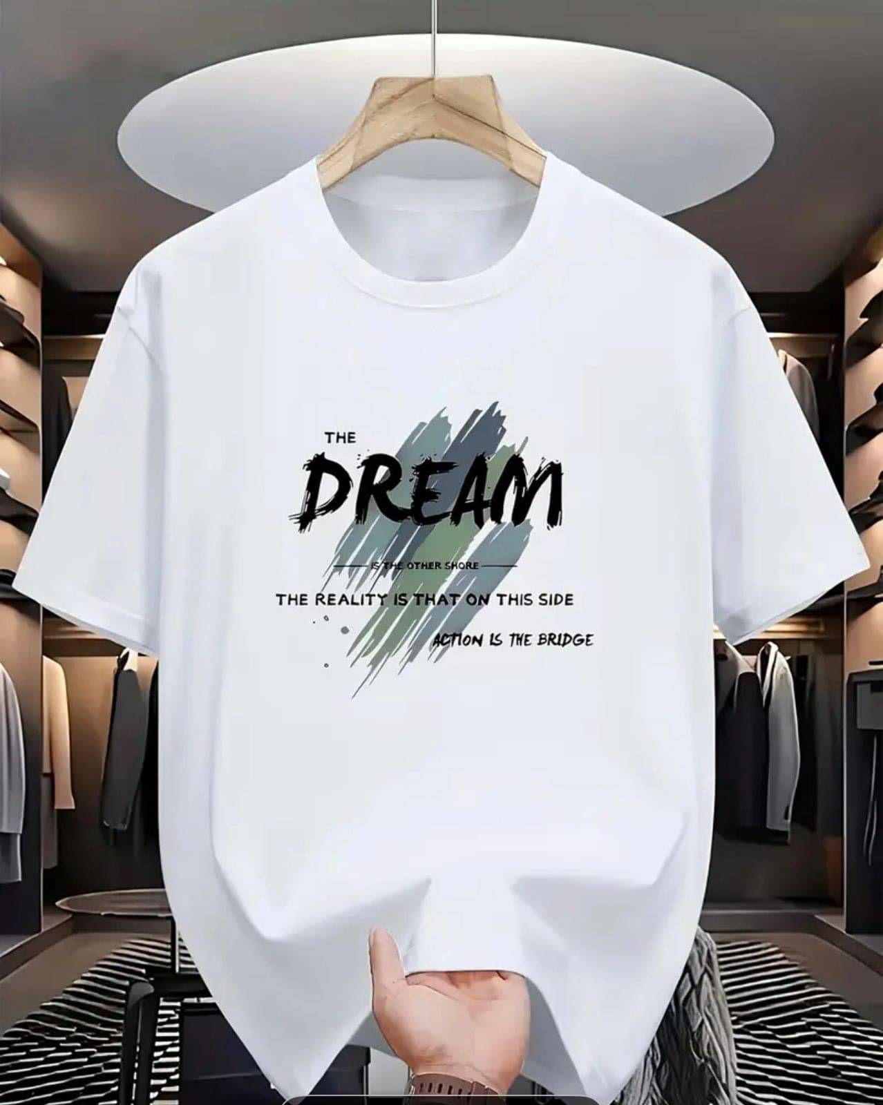 KM Men Cotton Blend Regular Fit Printed T-Shirt ( White ) KM Men Cotton Blend Regular Fit Printed T-Shirt ( White )