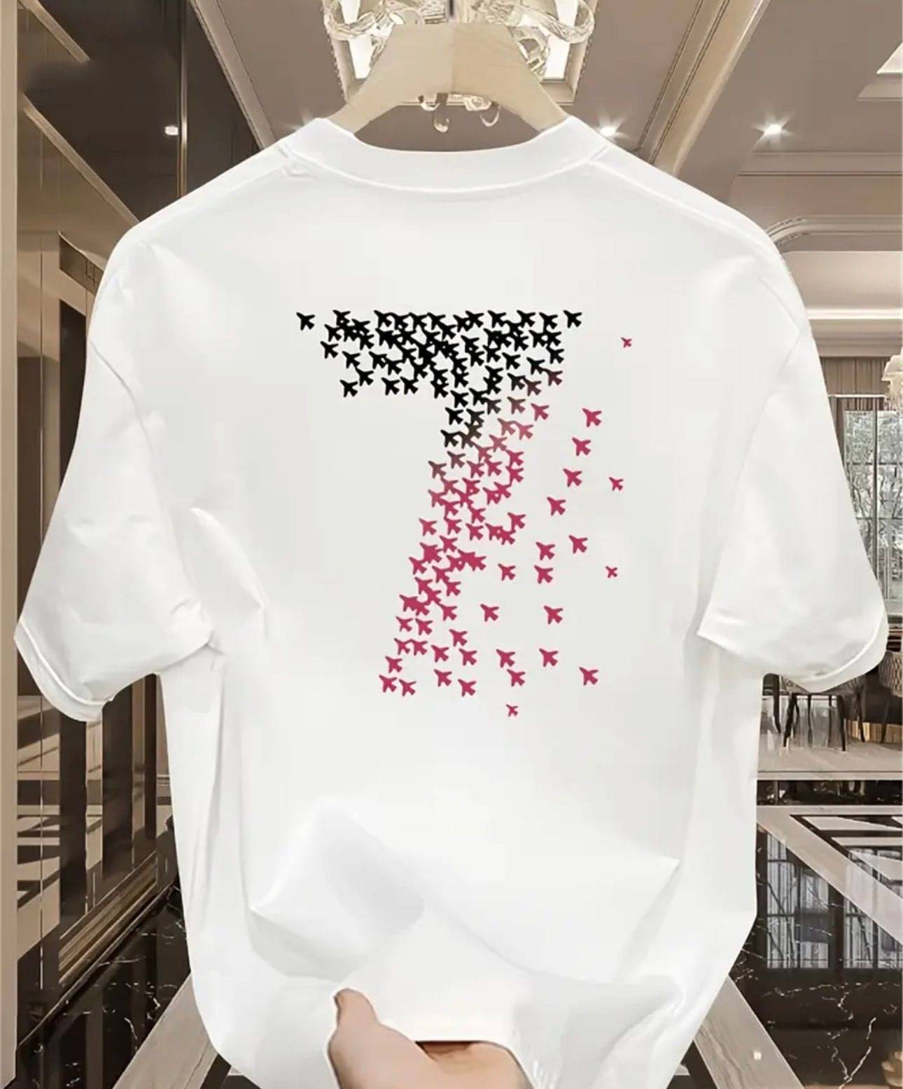     			KM Men Cotton Blend Regular Fit Printed T-Shirt ( White )