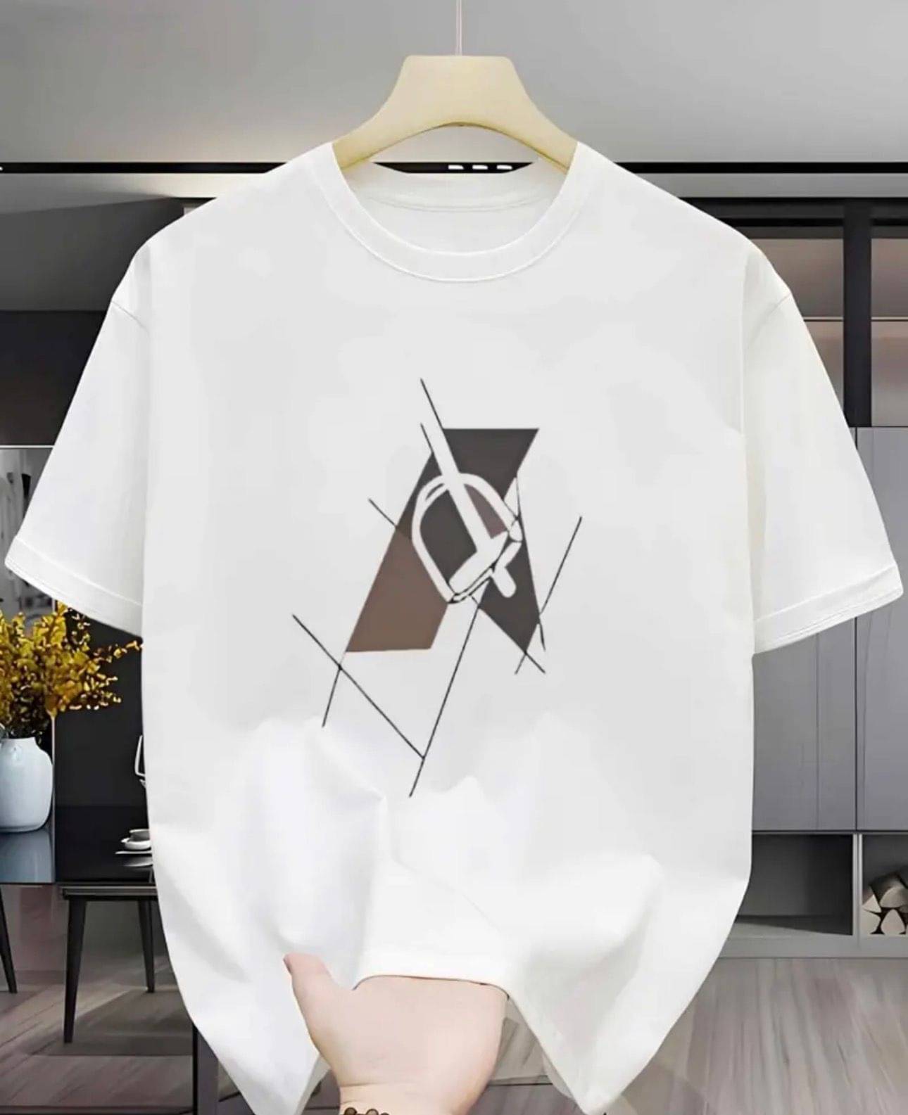 KM Men Cotton Blend Regular Fit Printed T-Shirt ( White ) KM Men Cotton Blend Regular Fit Printed T-Shirt ( White )