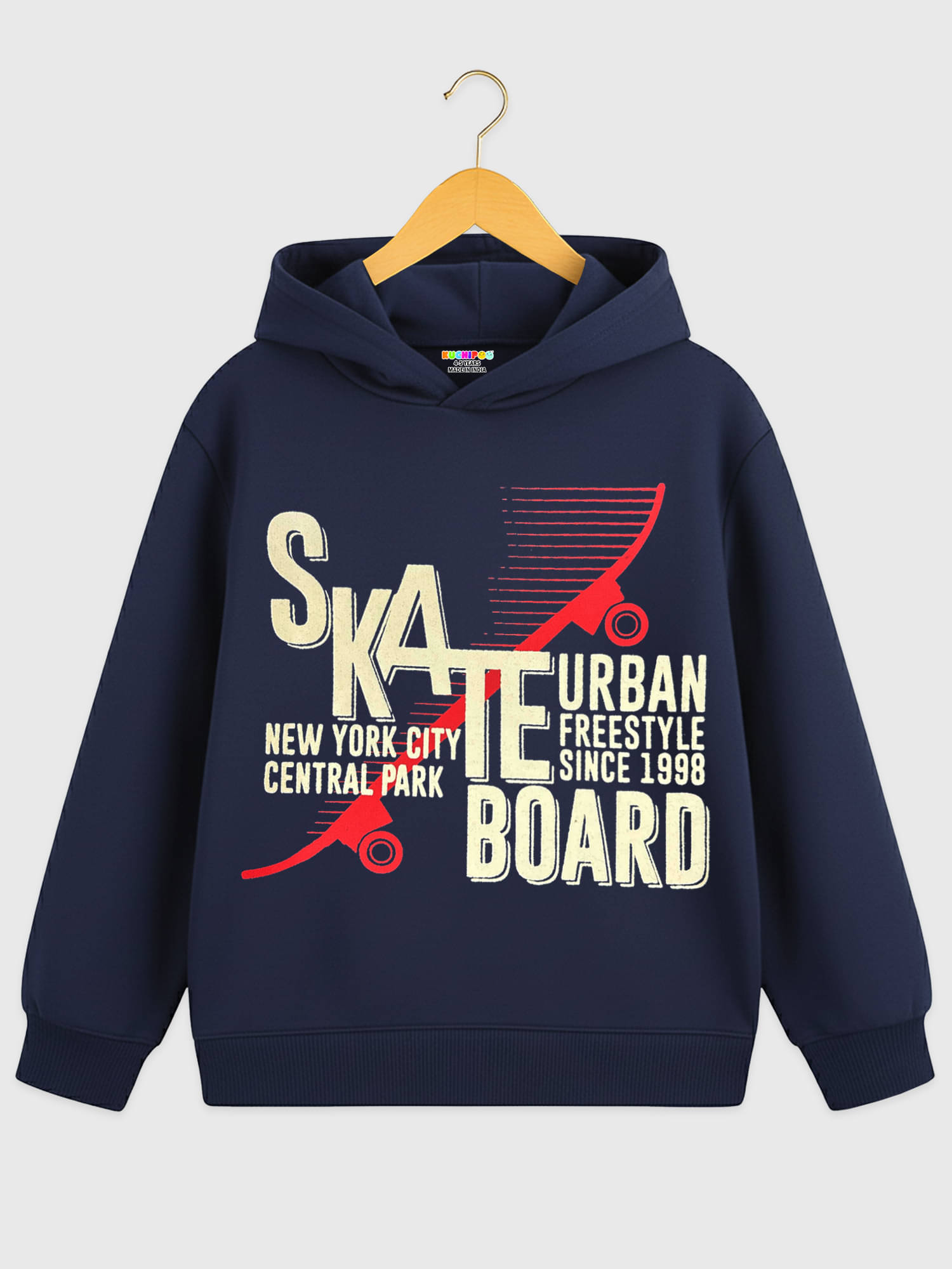     			Kuchipoo Pack of 1 Boys Fleece Sweatshirt ( Navy )