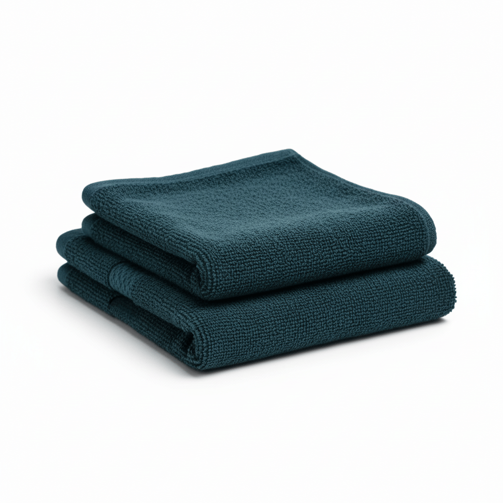    			LOVIO STORE Cotton Solid Face Towel Below 300 GSM ( Pack of 2 ) - Navy