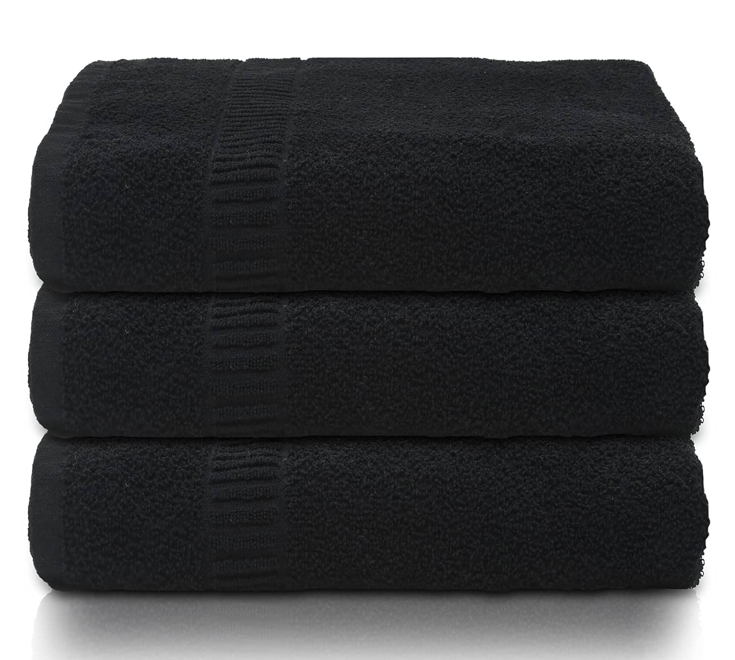 LOVIO STORE Cotton Solid Face Towel Below 300 GSM ( Pack of 3 ) - Black LOVIO STORE Cotton Solid Face Towel Below 300 GSM ( Pack of 3 ) - Black