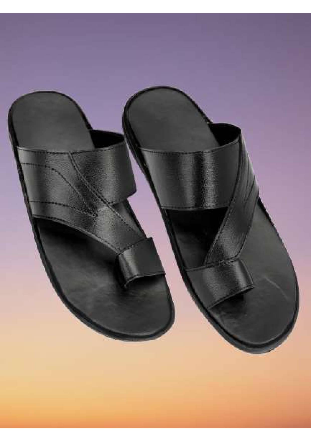     			LYO EAGER Black Men's Slide Flip Flop