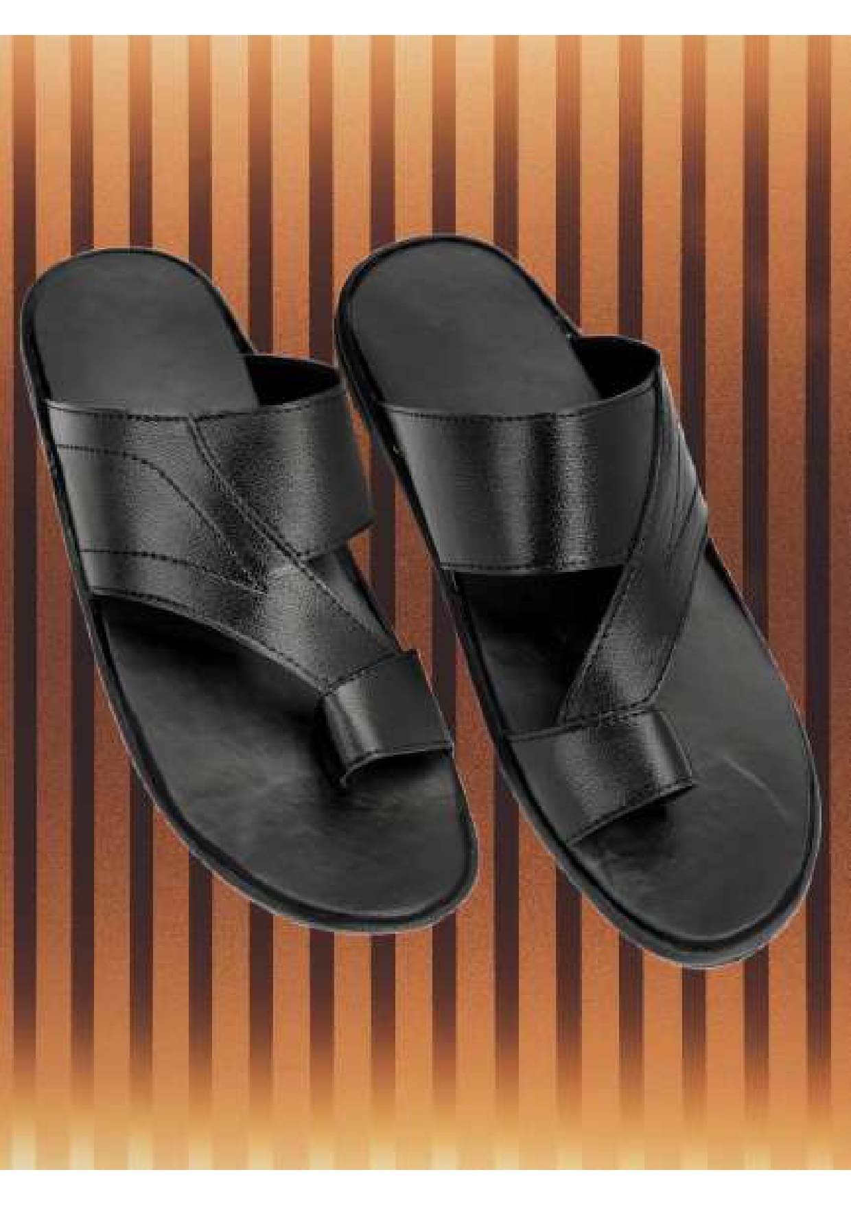     			LYO EAGER Black Men's Slide Flip Flop