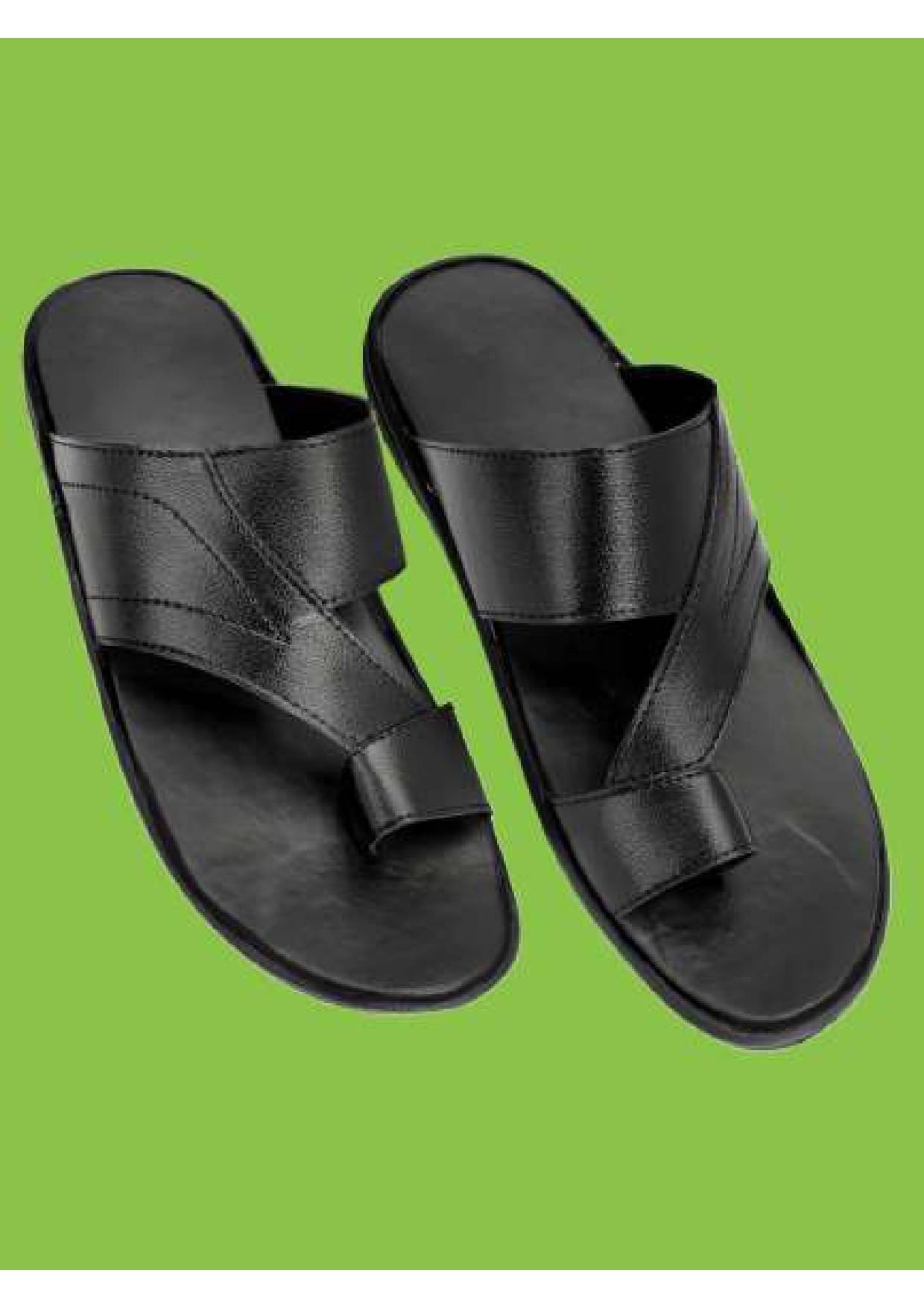     			LYO EAGER Black Men's Slide Flip Flop