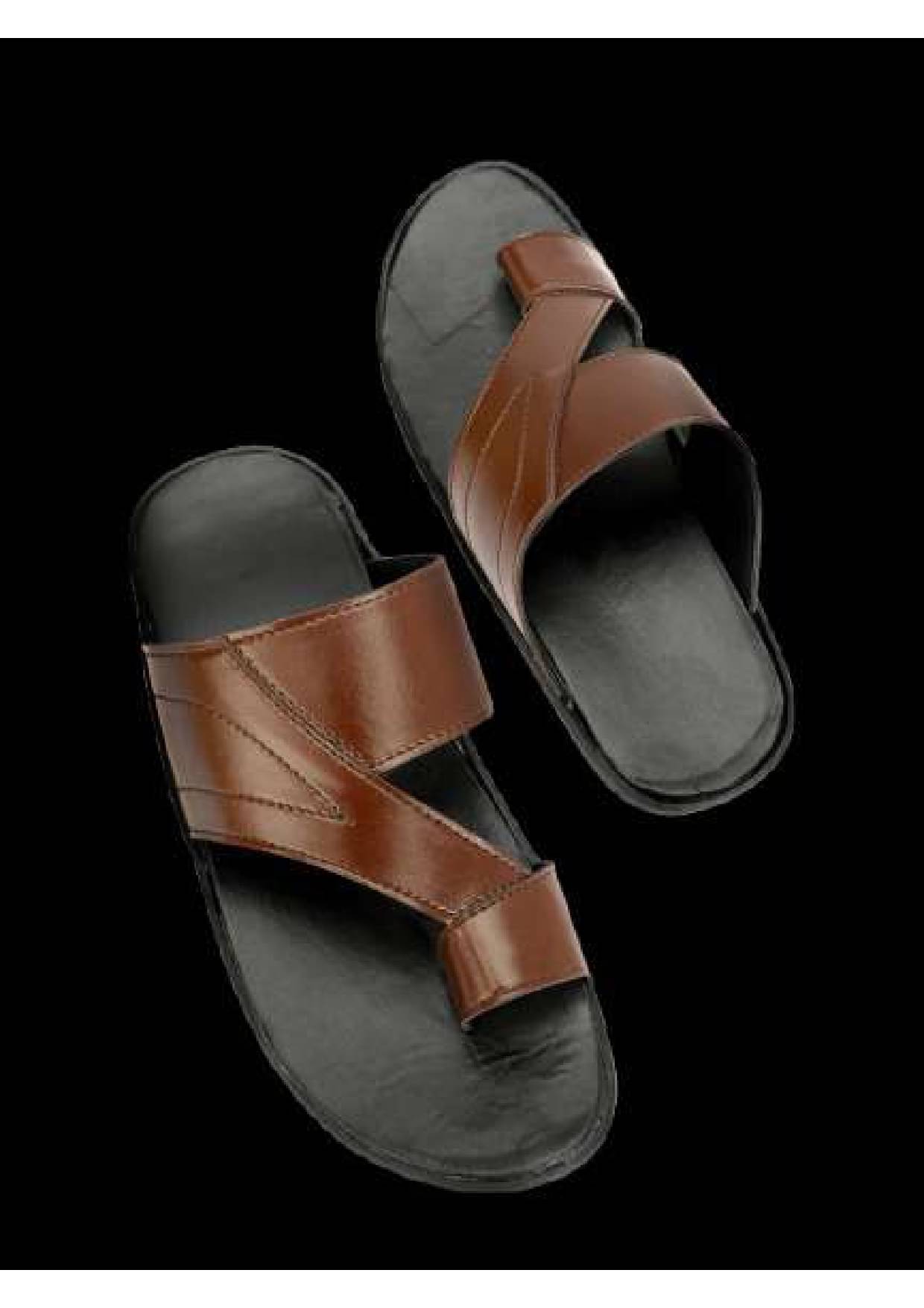     			LYO EAGER Brown Men's Slide Flip Flop