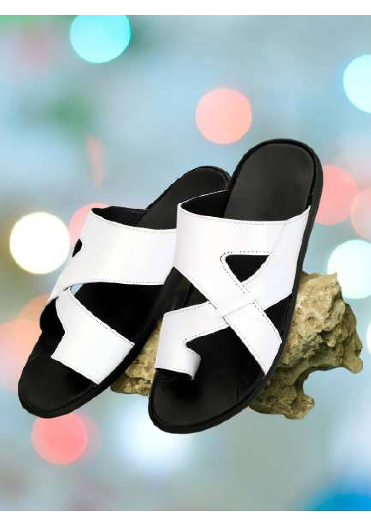     			LYO EAGER - White Men's Sandals