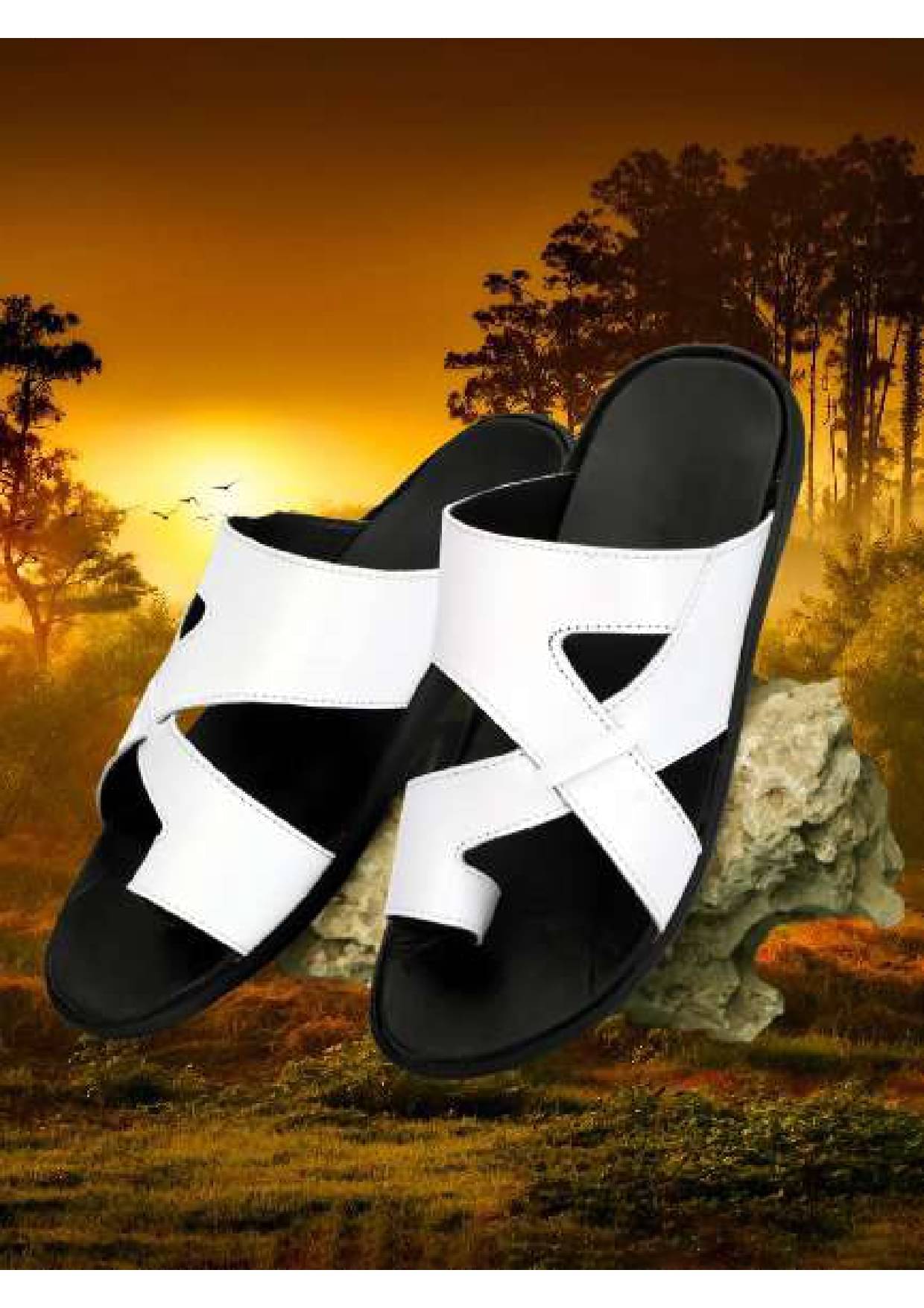    			LYO EAGER - White Men's Sandals