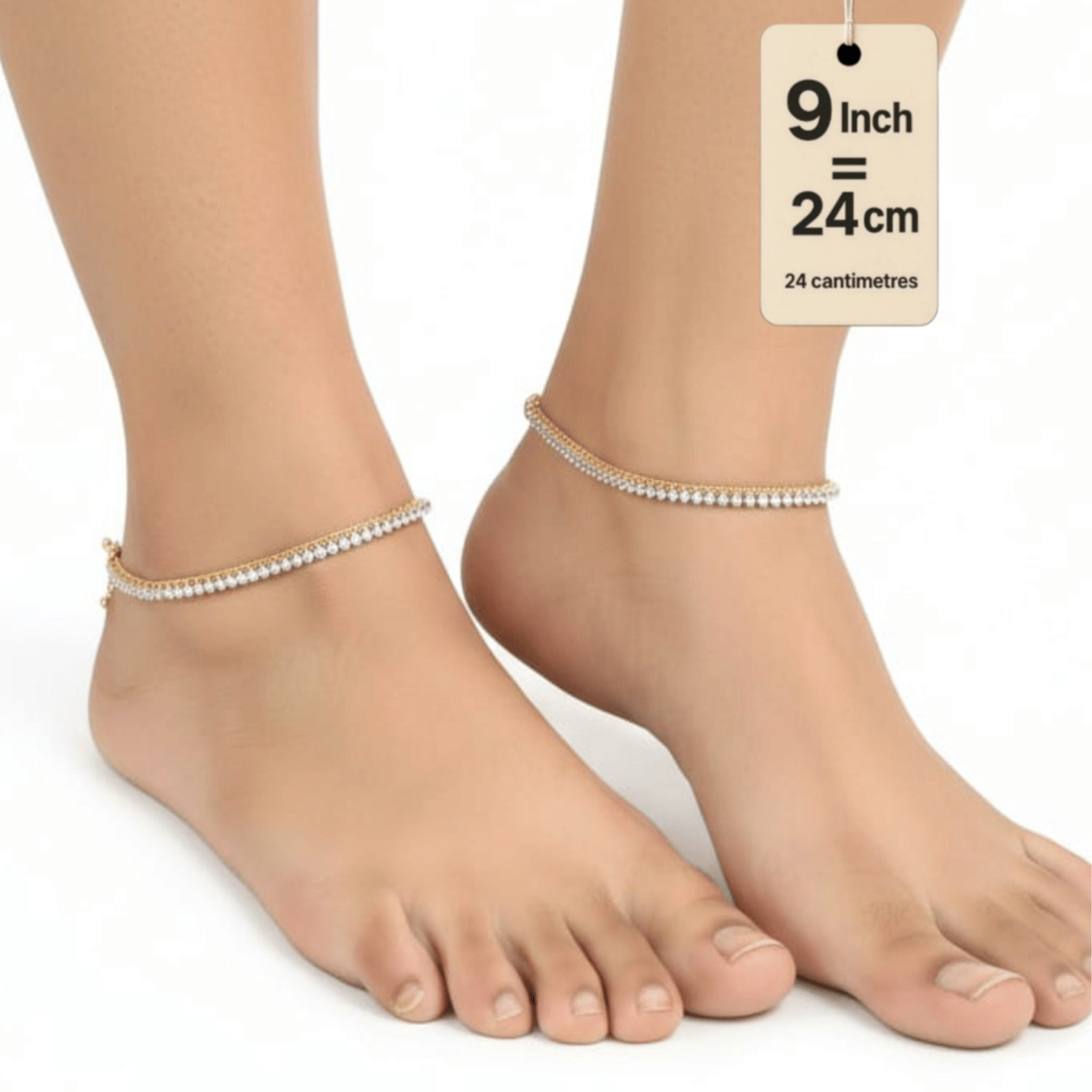     			METTI MOHAN TRADERS Gold Anklets ( Pack of 1 )