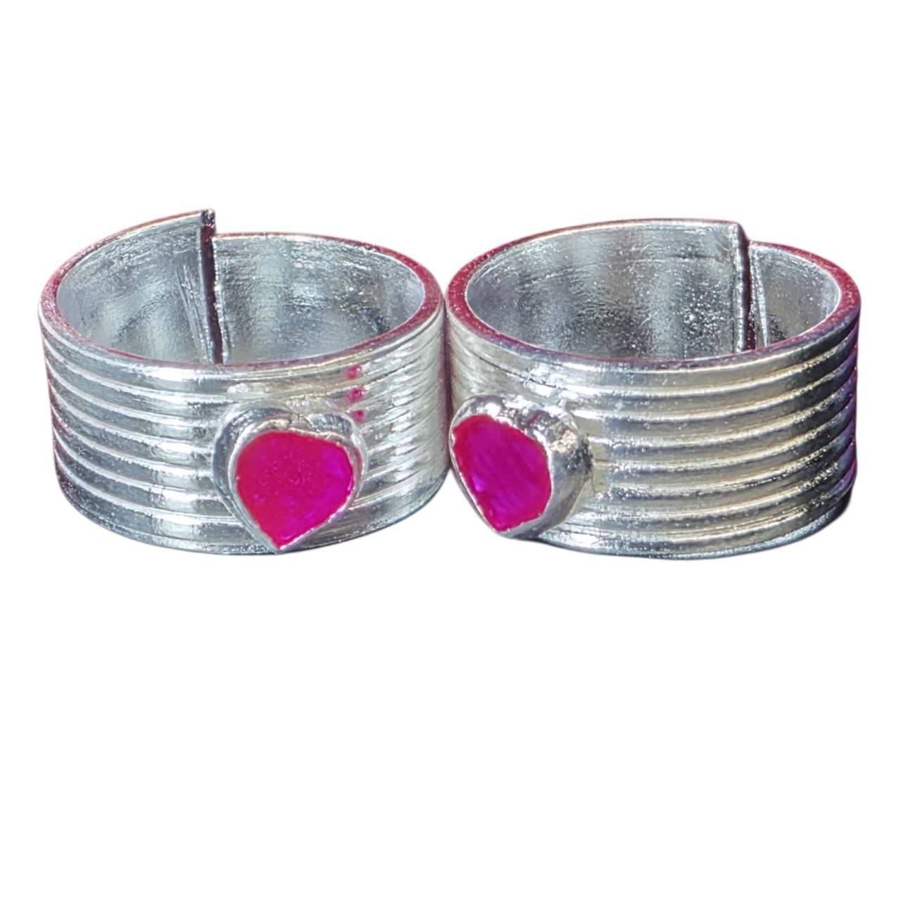     			METTI MOHAN TRADERS Silver Toe Rings ( Pack of 1 )