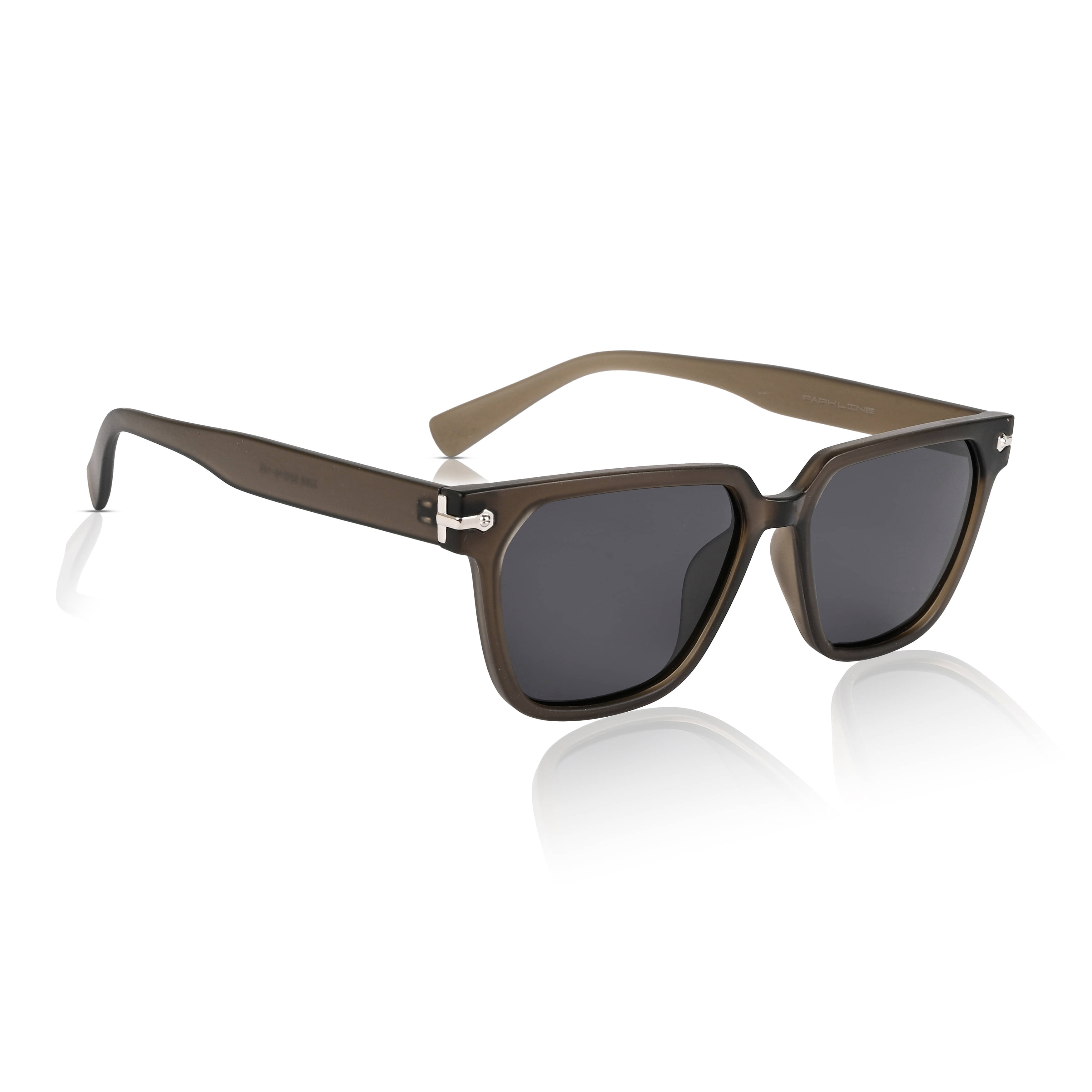     			Park Line Tan Square Sunglasses ( Pack of 1 )
