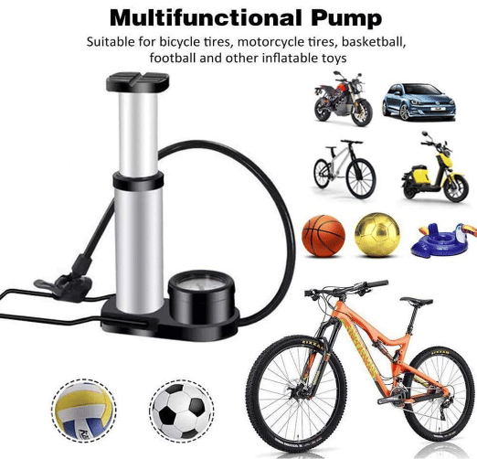    			Portable High Pressure Foot Air Pump Heavy Compressor - Foot Pump For All Cars & Motorbikes ( Pack of 1 )