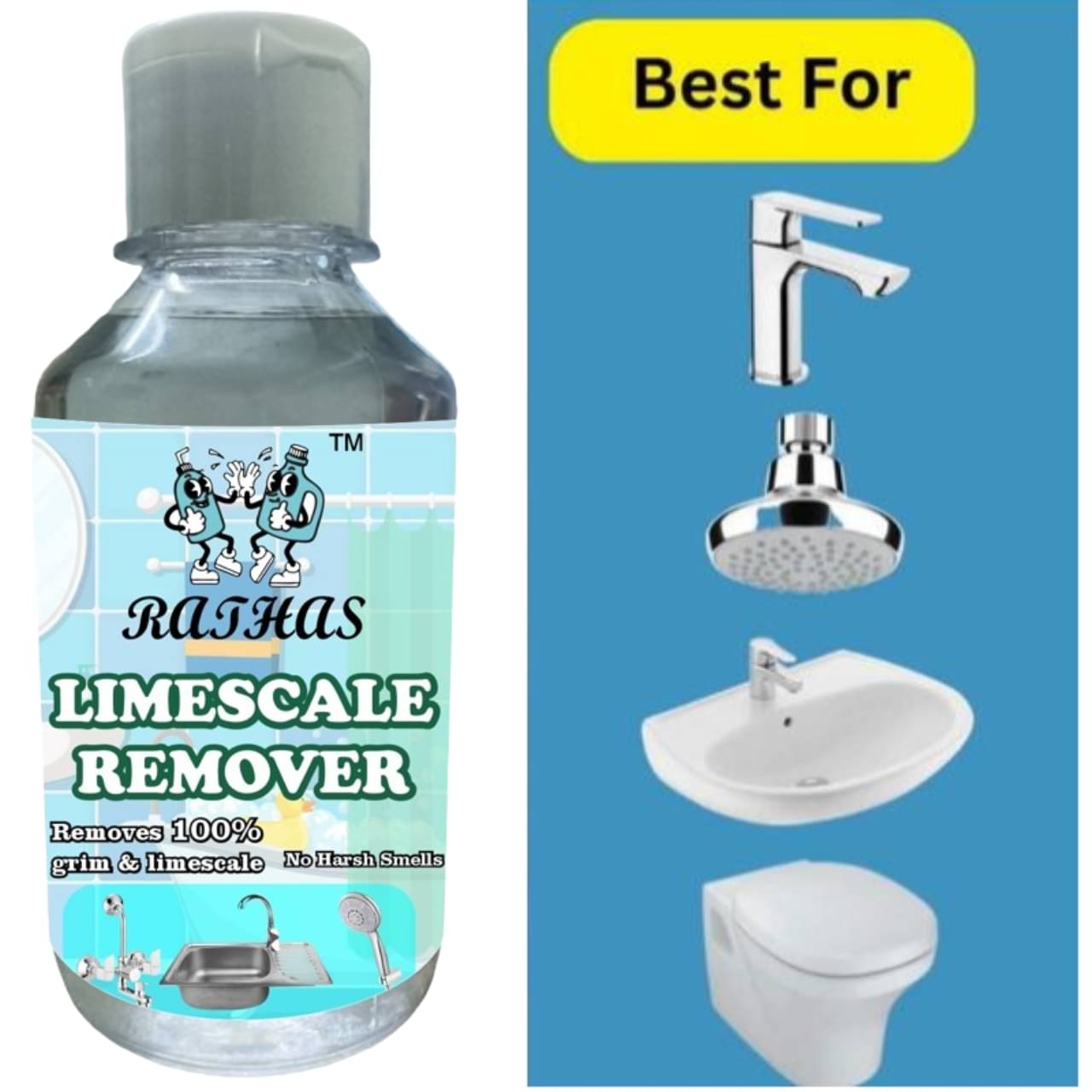 RATHAS Bathroom Cleaner Ready to Use Liquid CITRUS 200 RATHAS Bathroom Cleaner Ready to Use Liquid CITRUS 200