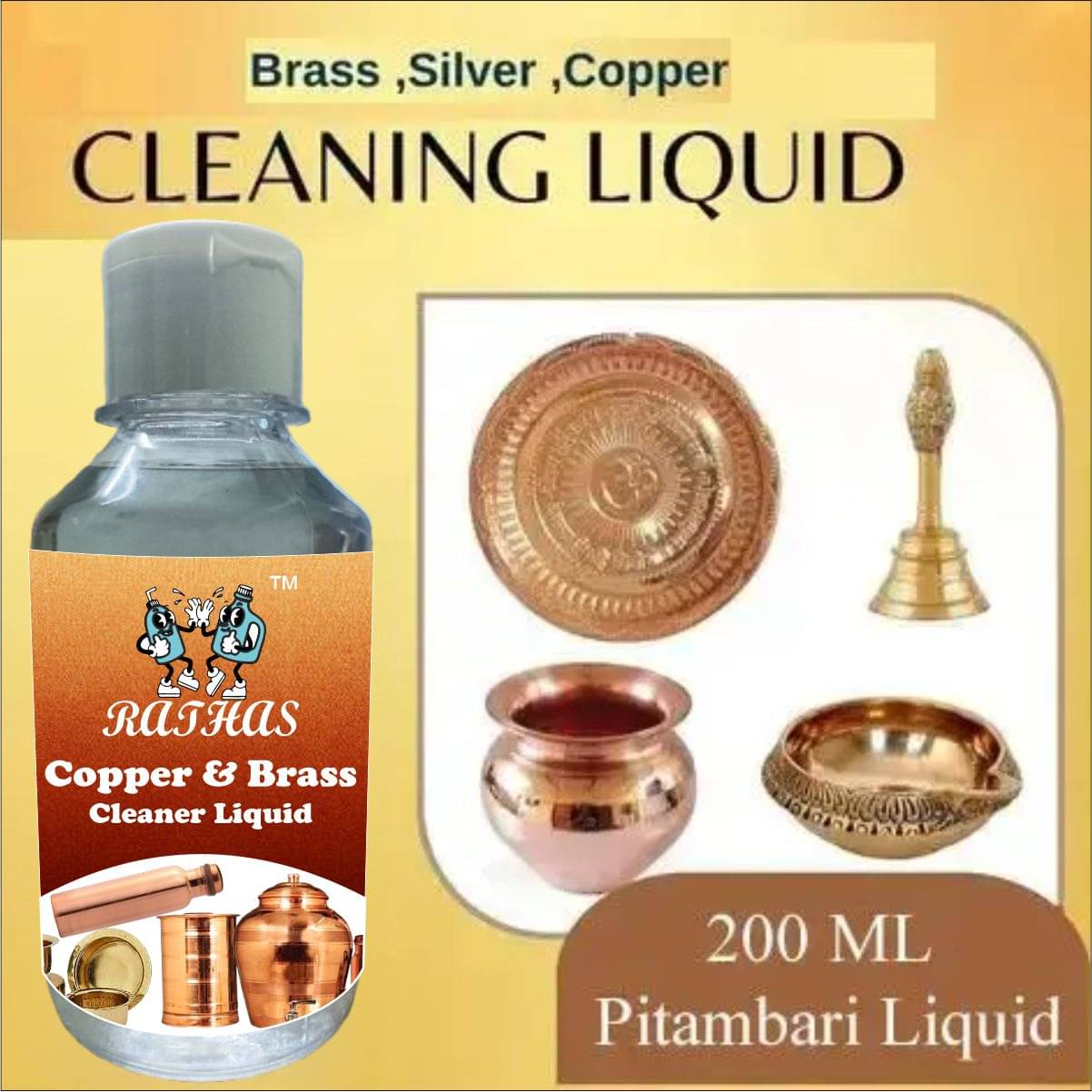     			RATHAS Metal Polish Liquid CITRUS 200 g