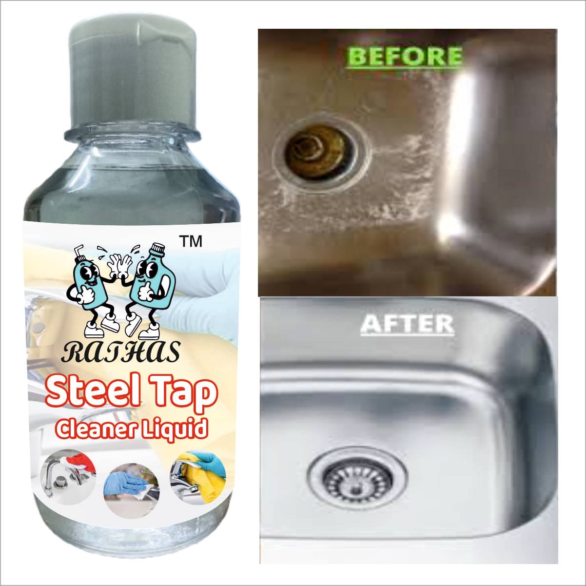     			RATHAS Sink Cleaner Ready to Use Liquid CITRUS 200