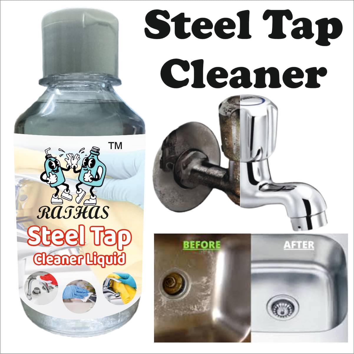     			RATHAS Sink Cleaner Ready to Use Liquid CITRUS 200