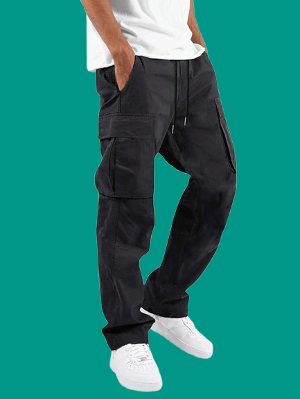     			REKHOLA Regular Men's Cargos - Black ( Pack of 1 )