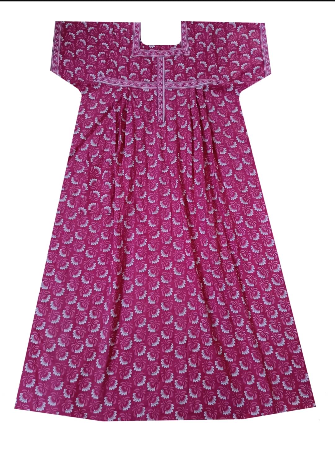     			Rachakula Readymades Cotton Printed Women Regular Nighty ( Pink )