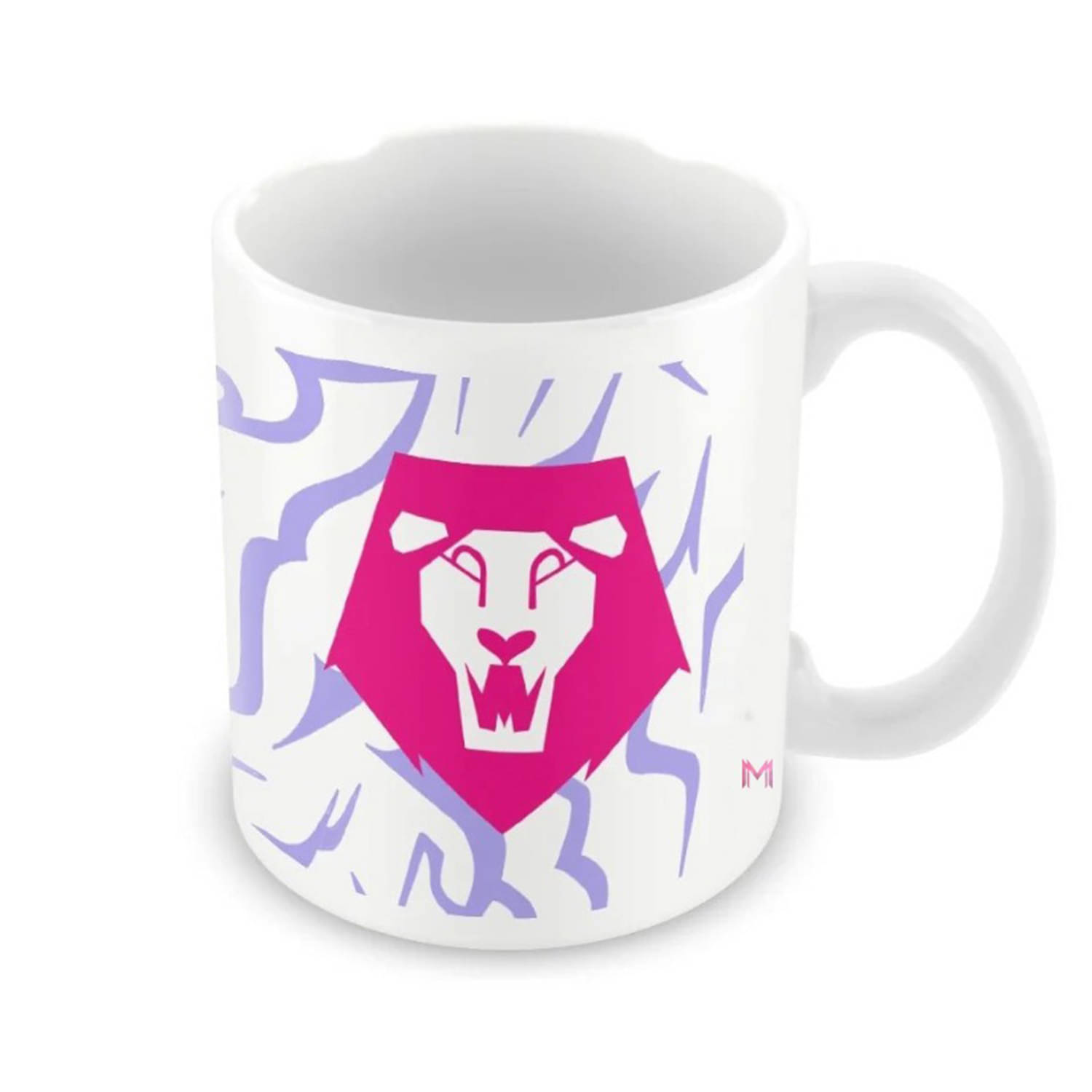     			Ridaa Mug with Pink Lion Ceramic Coffee Mug 350 mL ( Pack of 1 )