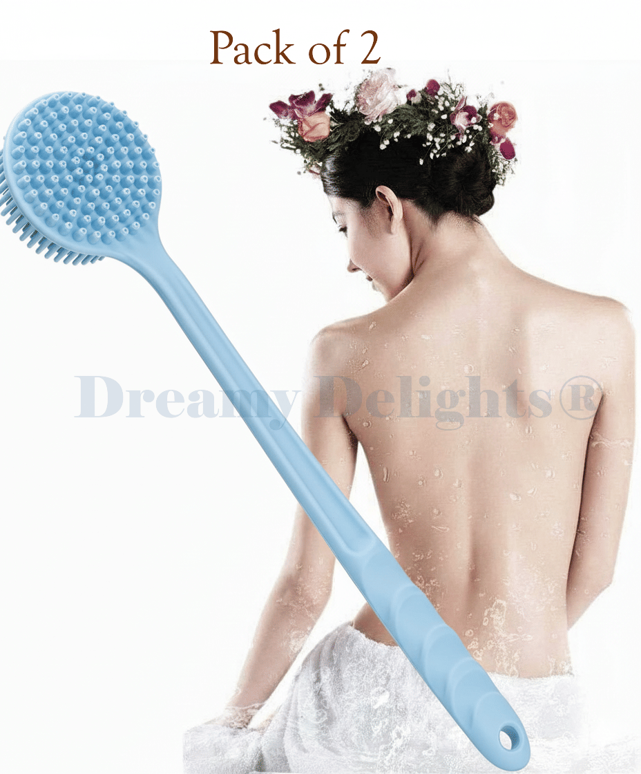     			SILICON BODY SCRUBBER BRUSH Multicolor Pack-2