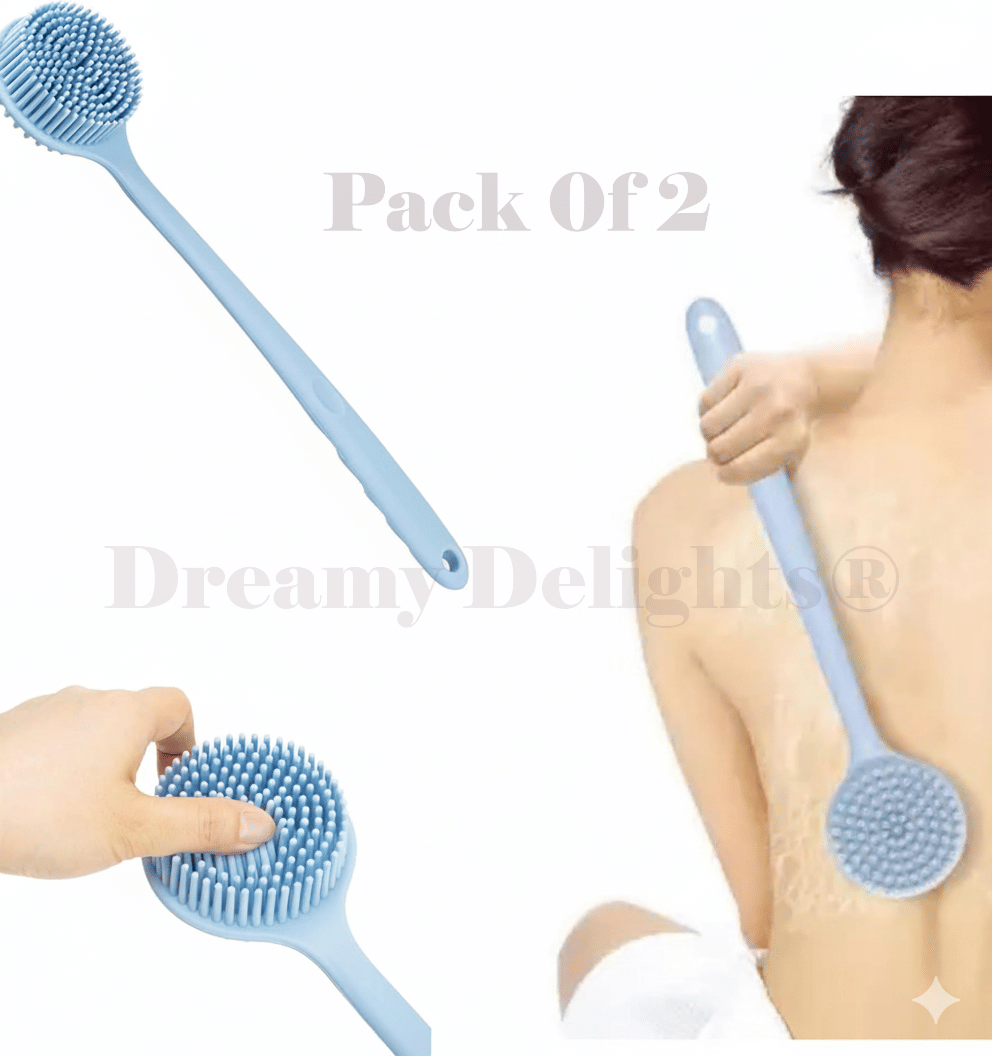     			SILICON BODY SCRUBBER BRUSH Multicolor Pack-2