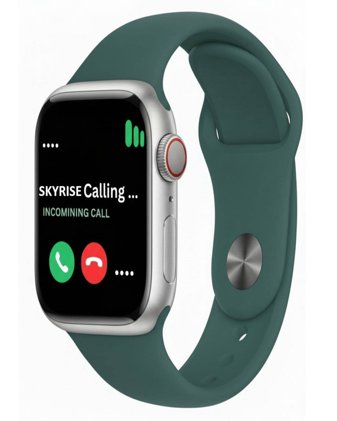 SKYRISE Limited Edition Smartwatch | Heart Rate | Steps | Wireless Charging Smartwatch (Green Strap, 2.09 Inch Big Sunlight Proof Display) SKYRISE Limited Edition Smartwatch | Heart Rate | Steps | Wireless Charging Smartwatch (Green Strap, 2.09 Inch Big Sunlight Proof Display)