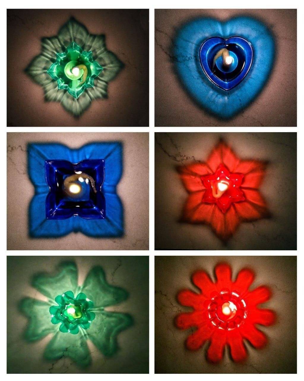     			Satva-The Brand Acrylic Floor Diya - Pack of 12
