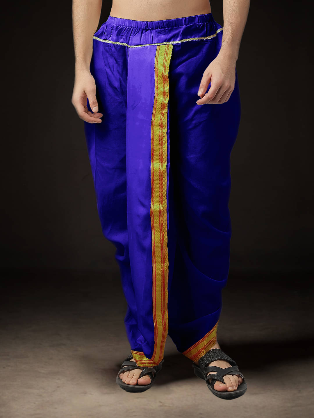 Spewim Polyester Men's Dhoti Blue ( Pack of 1 ) Spewim Polyester Men's Dhoti Blue ( Pack of 1 )