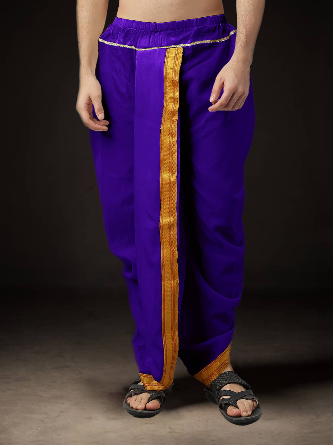 Spewim Polyester Men's Dhoti Purple ( Pack of 1 ) Spewim Polyester Men's Dhoti Purple ( Pack of 1 )