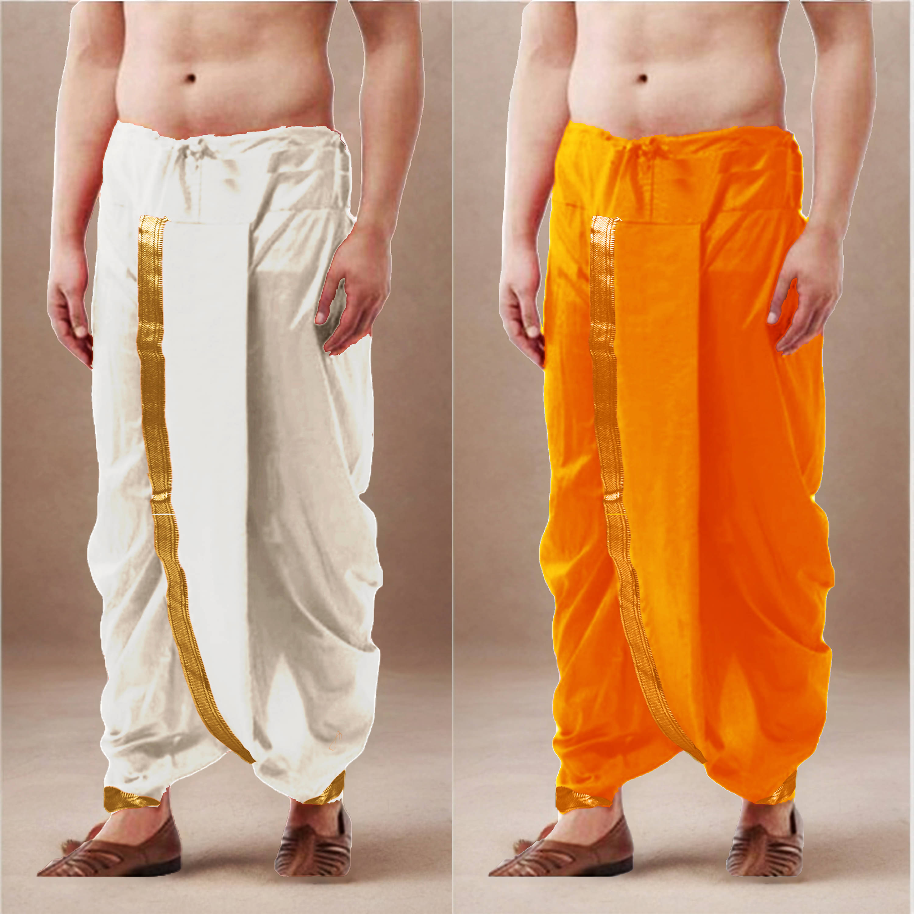 Spewim Polyester Men's Dhoti White ( Pack of 2 )     			Spewim Polyester Men's Dhoti White ( Pack of 2 )