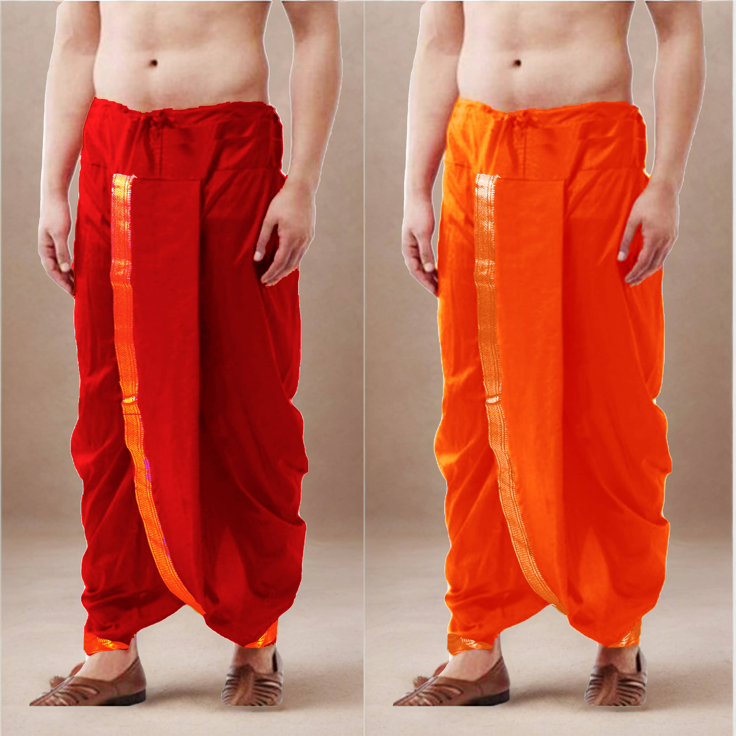 Spewim Polyester Men's Dhoti Red ( Pack of 2 ) Spewim Polyester Men's Dhoti Red ( Pack of 2 )