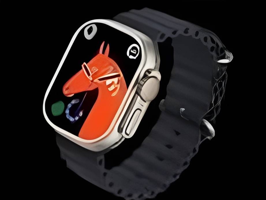     			T10 Smart Watch with blutooth calling, 49mm Space Aluminum Case, Orange Strap,Camera Control, Wireless Charging, Series 8