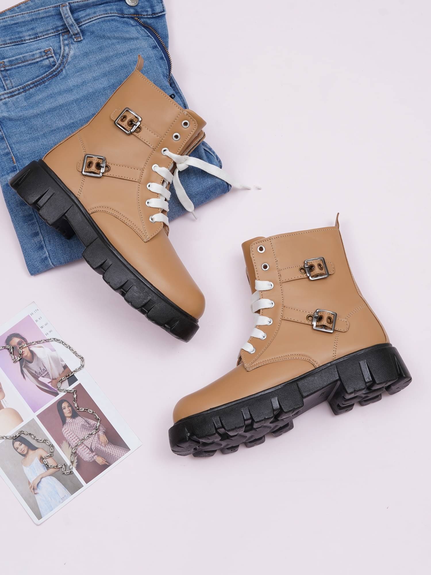 Try me Tan Women's Ankle Length Boots Try me Tan Women's Ankle Length Boots