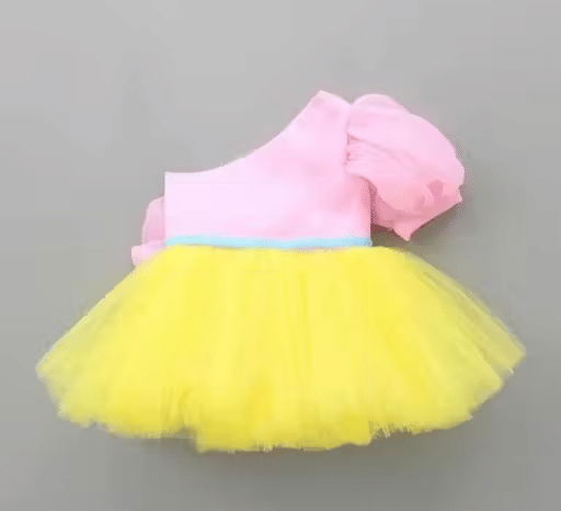 WARSI BROTHER''S Net Frock For Baby Girls ( Pack of 1 , Pink ) WARSI BROTHER''S Net Frock For Baby Girls ( Pack of 1 , Pink )