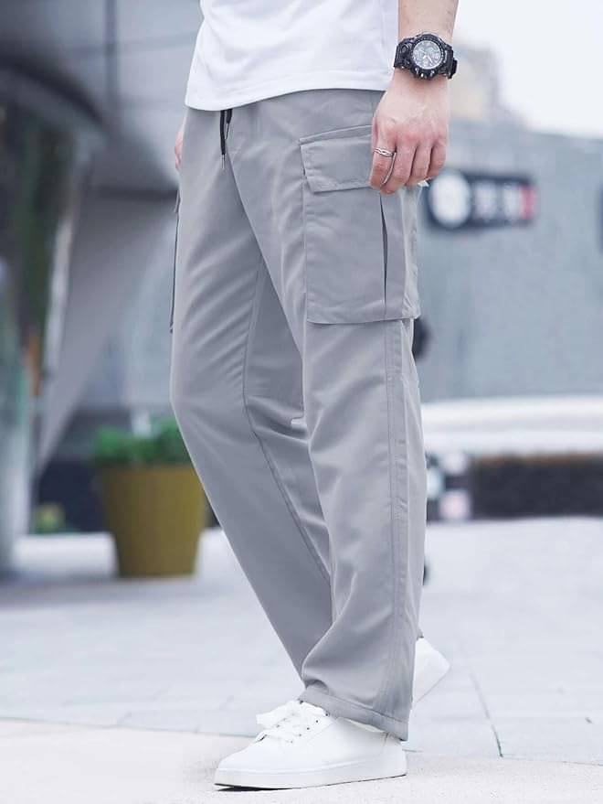     			Woozie Regular Men's Cargos - Light Grey ( Pack of 1 )