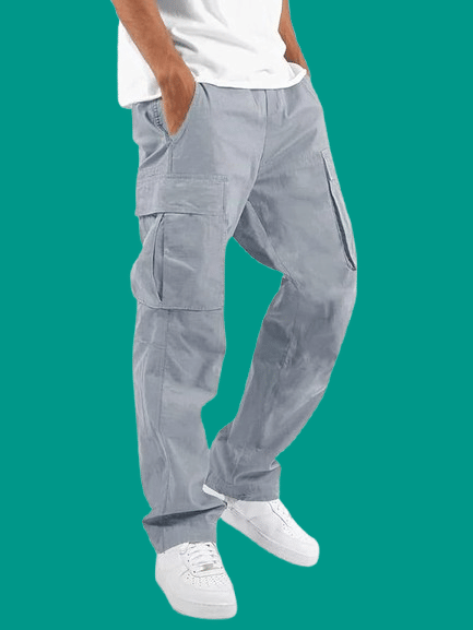     			Woozie Regular Men's Cargos - Light Grey ( Pack of 1 )