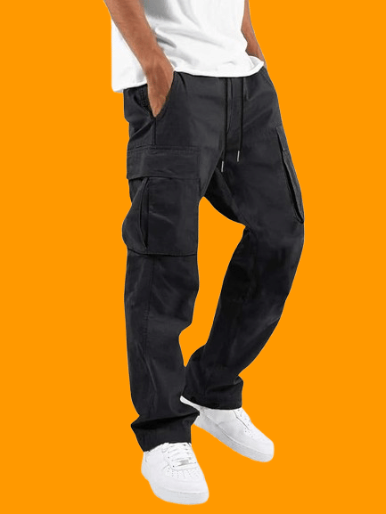     			Woozie Regular Men's Cargos - Black ( Pack of 1 )