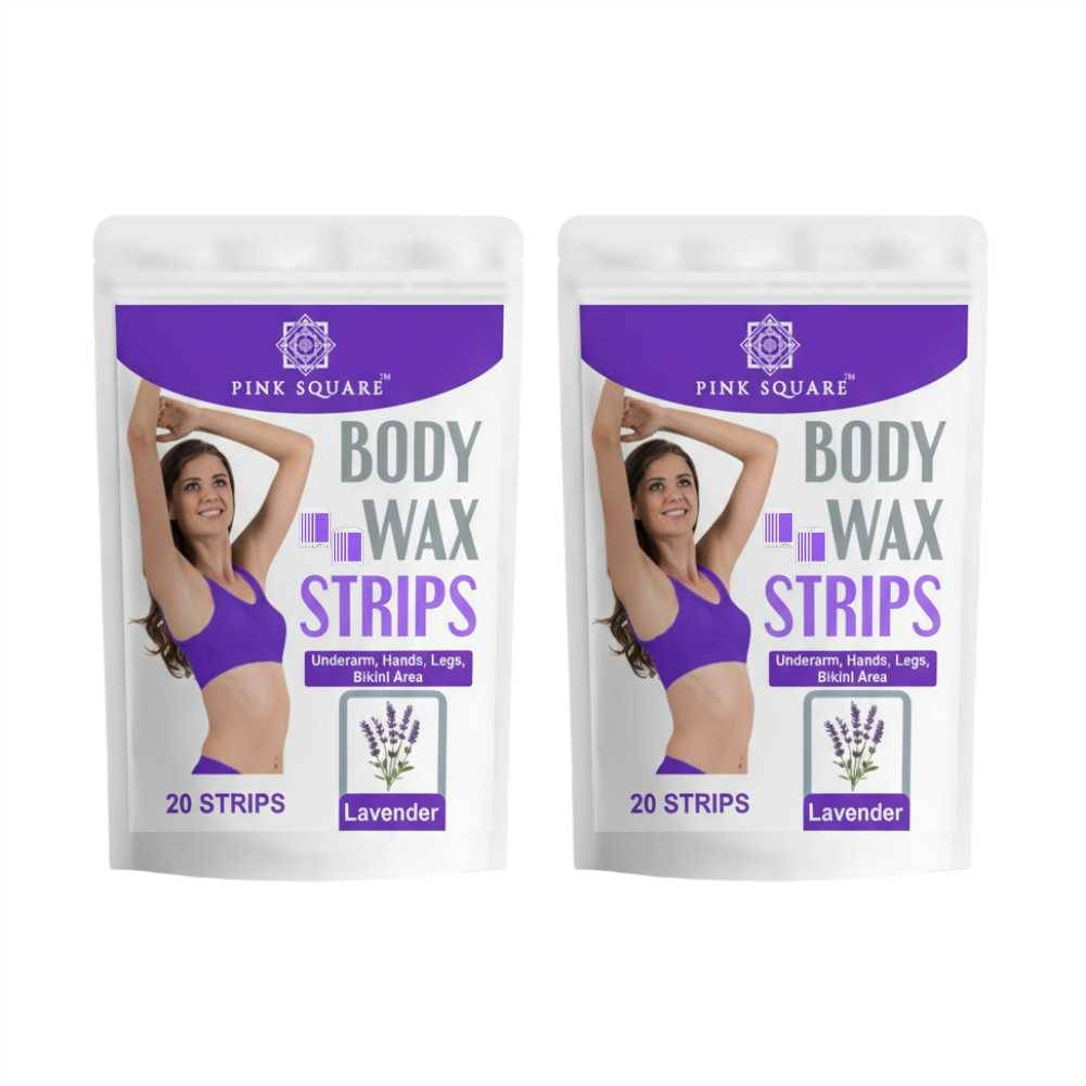     			pink square Wax Strips Waxing Kit 38 g