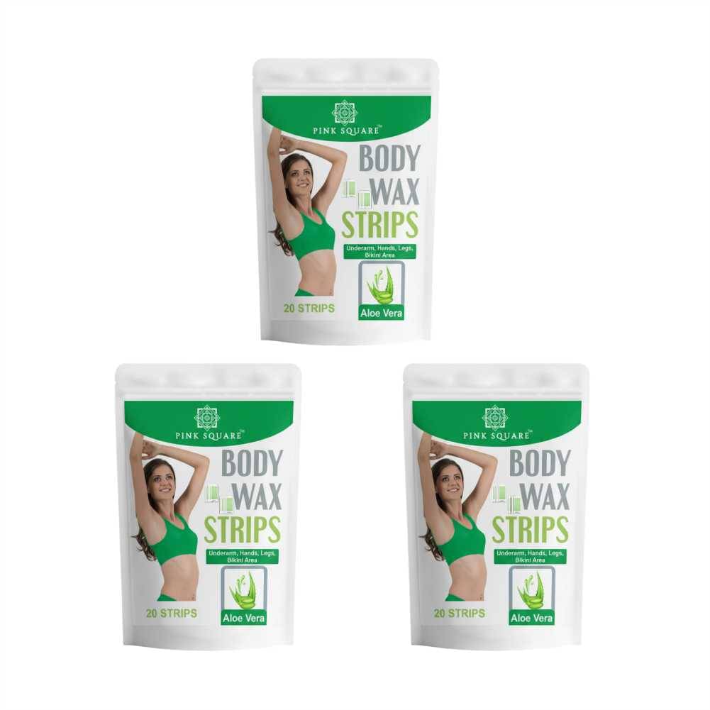     			pink square Wax Strips Waxing Kit 38 g
