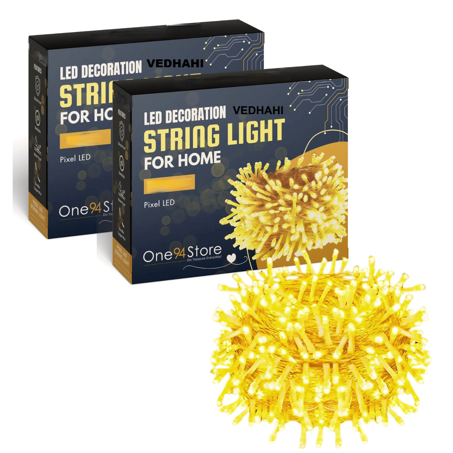     			veeen Yellow 15M String Light ( Pack of 1 )