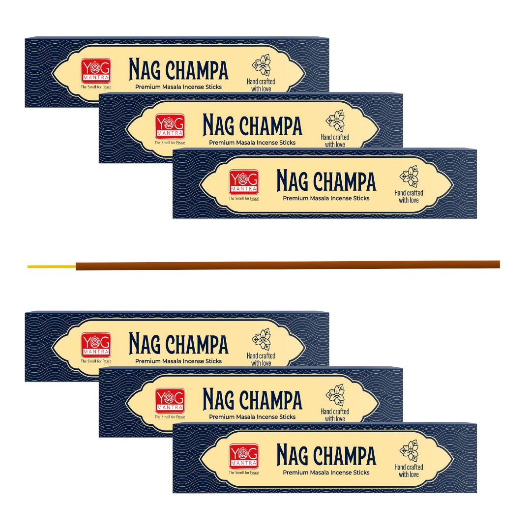     			yogmantra Incense Stick Nag Champa 50 gm ( Pack of 6 )