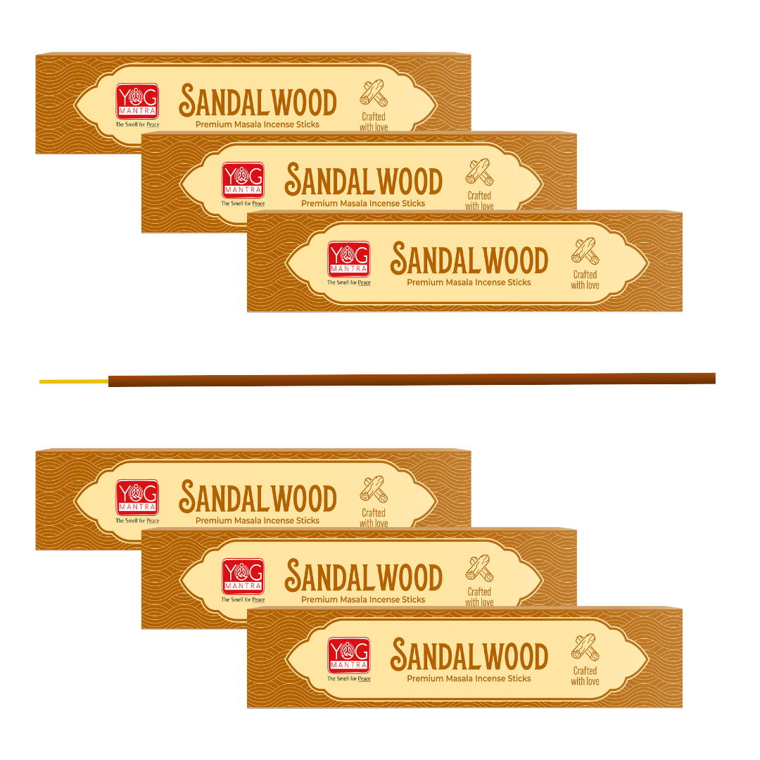 yogmantra Incense Stick Rustic Sandalwood 50 gm ( Pack of 6 ) yogmantra Incense Stick Rustic Sandalwood 50 gm ( Pack of 6 )
