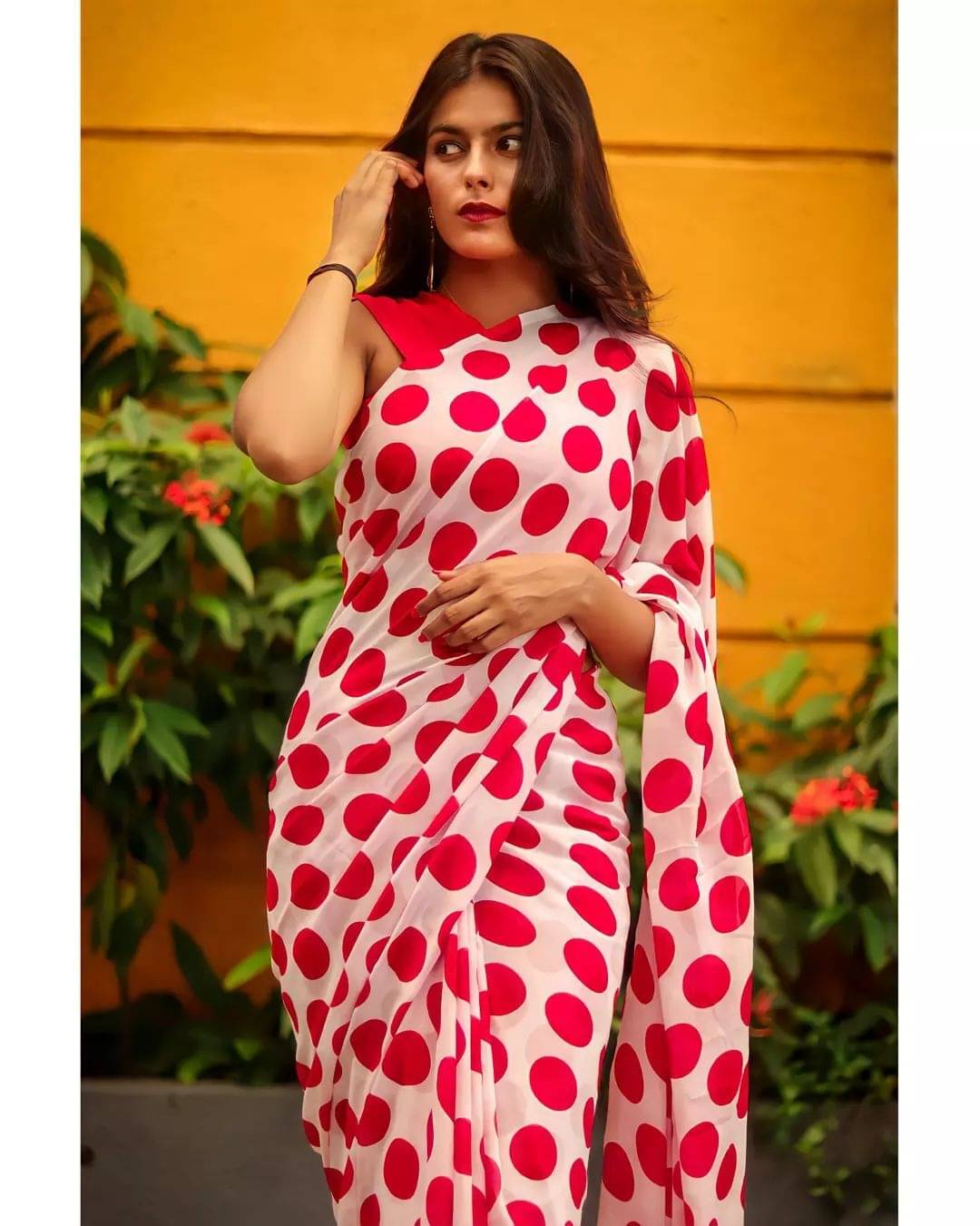 ANAND SAREES Georgette Printed Ilkal Saree With Unstitched Blouse Piece ( Red ) ANAND SAREES Georgette Printed Ilkal Saree With Unstitched Blouse Piece ( Red )