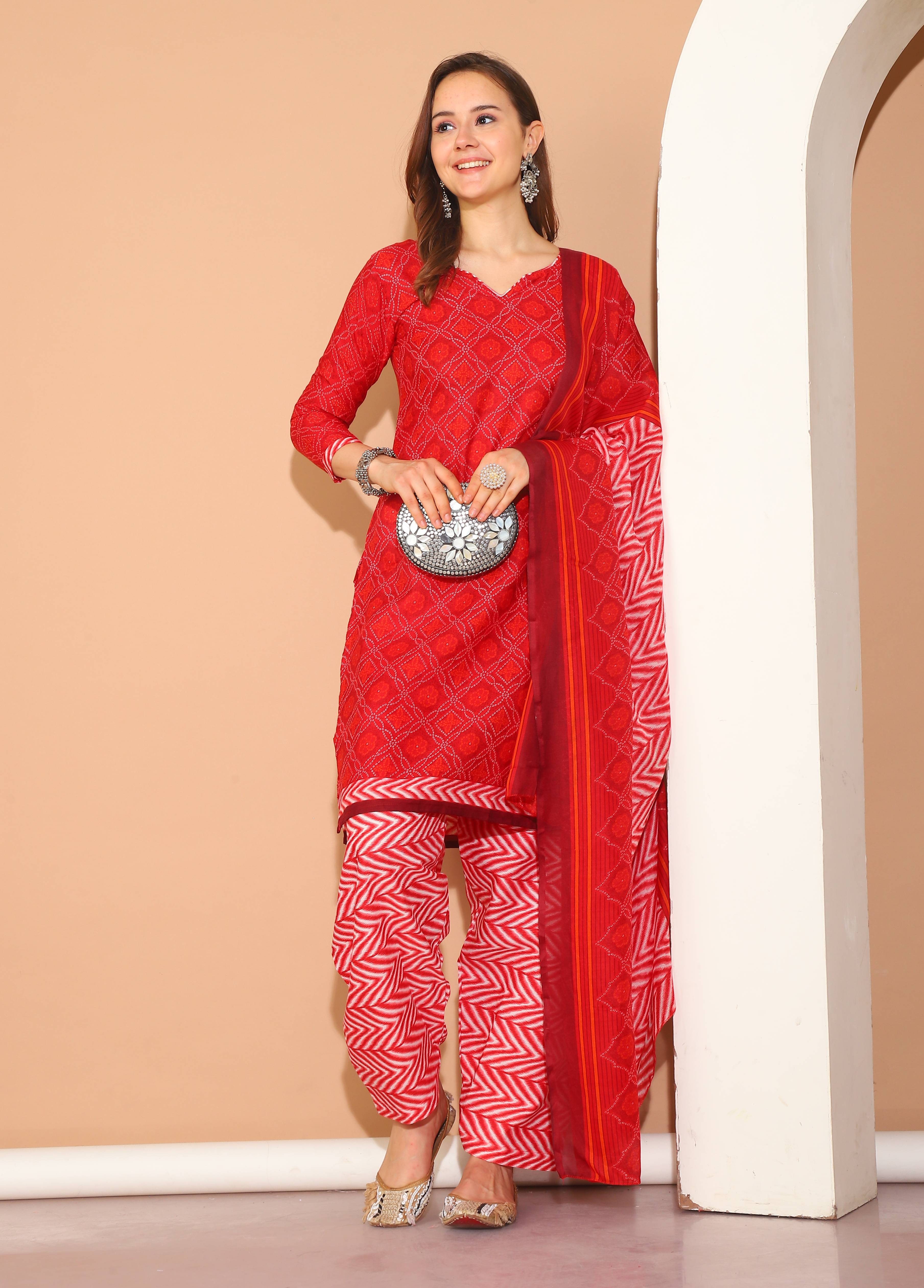 Aaradhya Fashion Women Cotton Blend Printed Straight Kurti With Patiala Salwar ( Maroon ) Aaradhya Fashion Women Cotton Blend Printed Straight Kurti With Patiala Salwar ( Maroon )