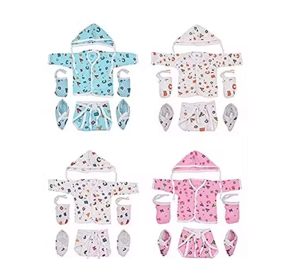 Adore Stuff Pack of 3 Unisex Cotton Blend Shirt & Pants Set ( Multicolor )     			Adore Stuff Pack of 3 Unisex Cotton Blend Shirt & Pants Set ( Multicolor )