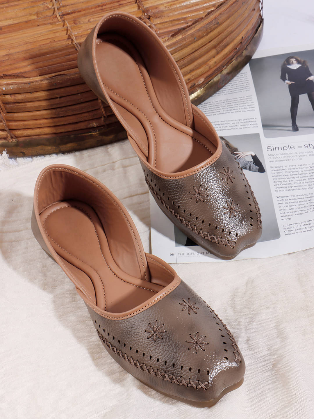     			Aroom Beige Women's Formal Ballerinas